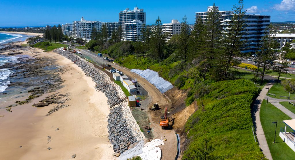Transformation of Mooloolaba's foreshore hits a rock wall