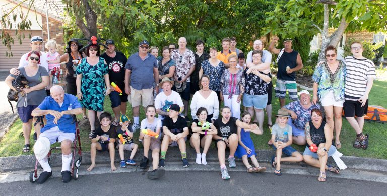 Neighbours celebrate after kindness competition win