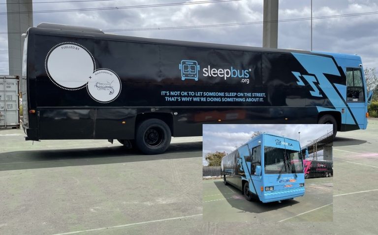 Support for homeless revs up as first Sleepbus arrives