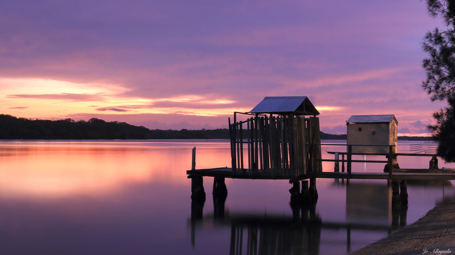 Purple Skies Early Morning Walk Along The Maroochy River