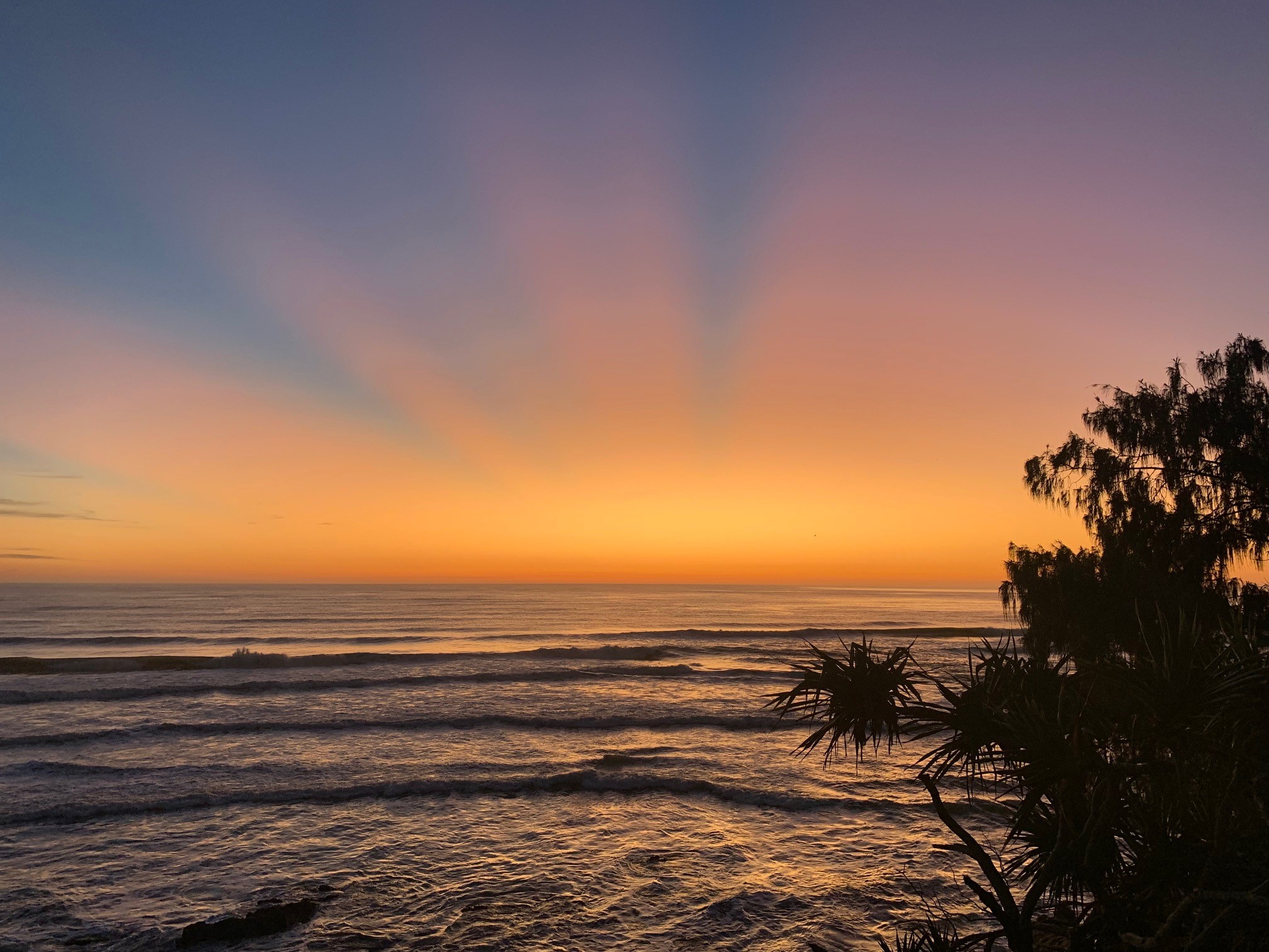 #SunshineMoment – Coolum Beach sunrise