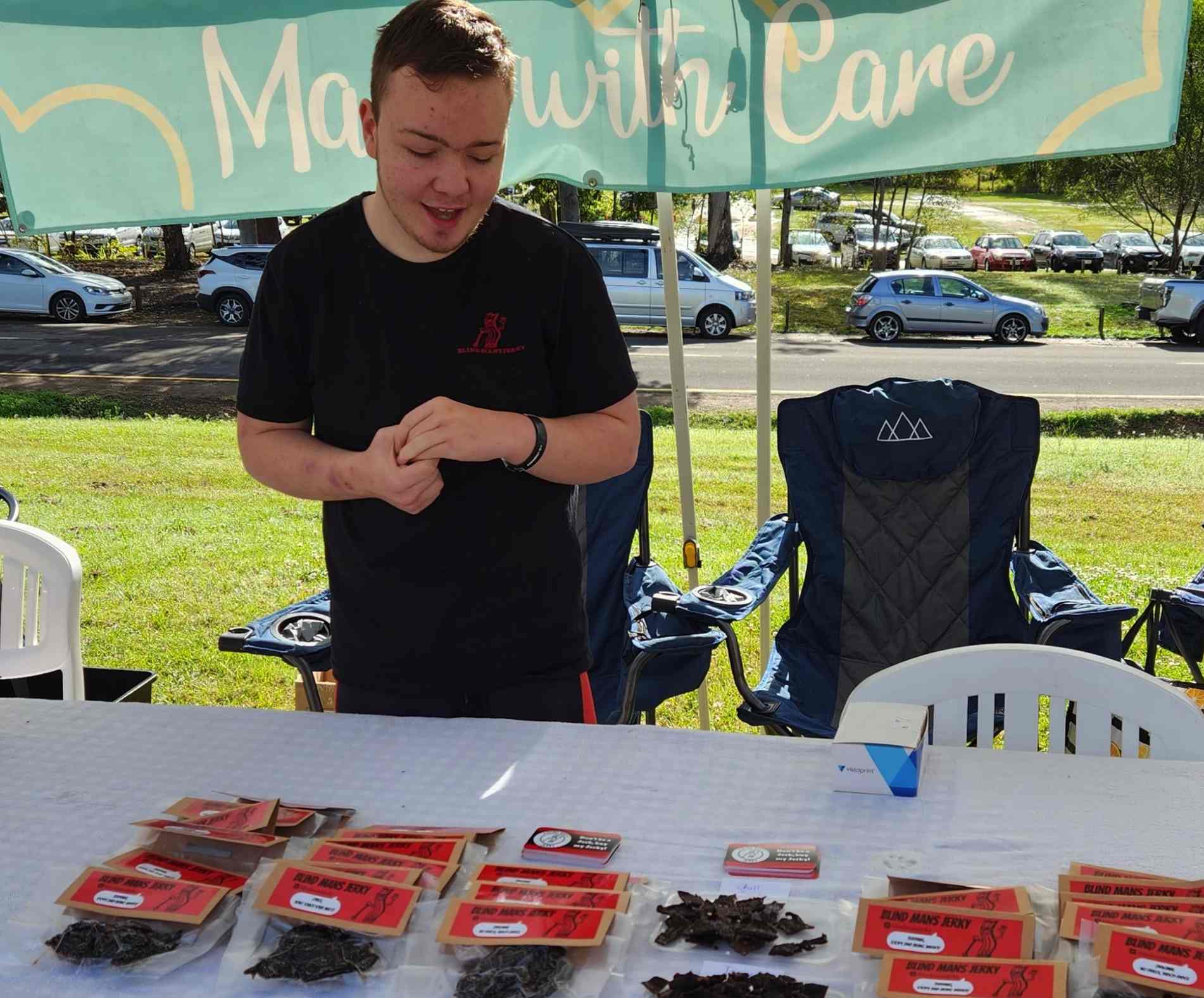 Blind teen chases expansion for beef jerky venture