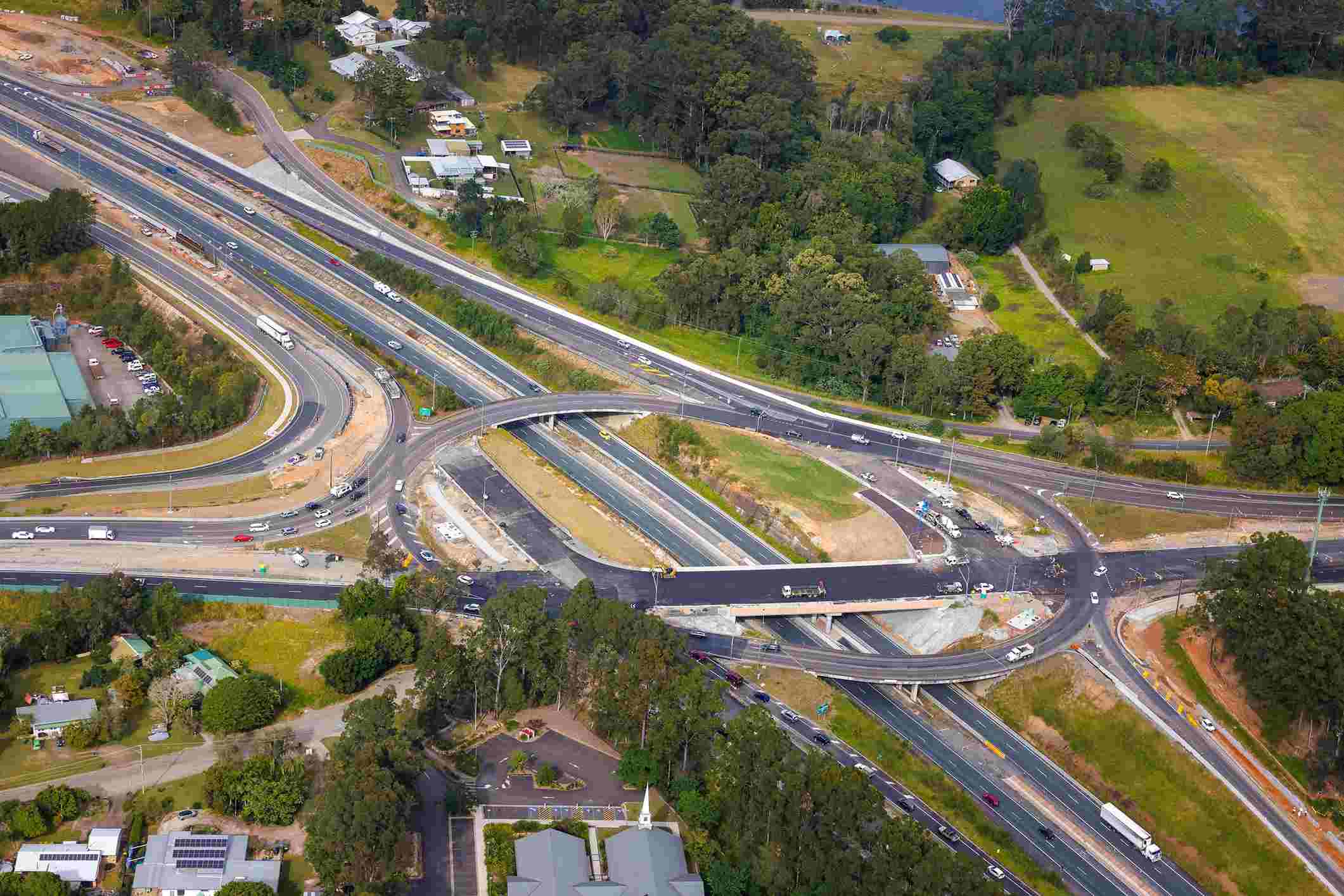 Bridge over highway ready for demolition