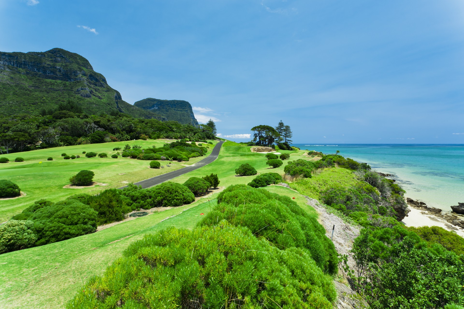 Island golf course offers mountains of pleasure