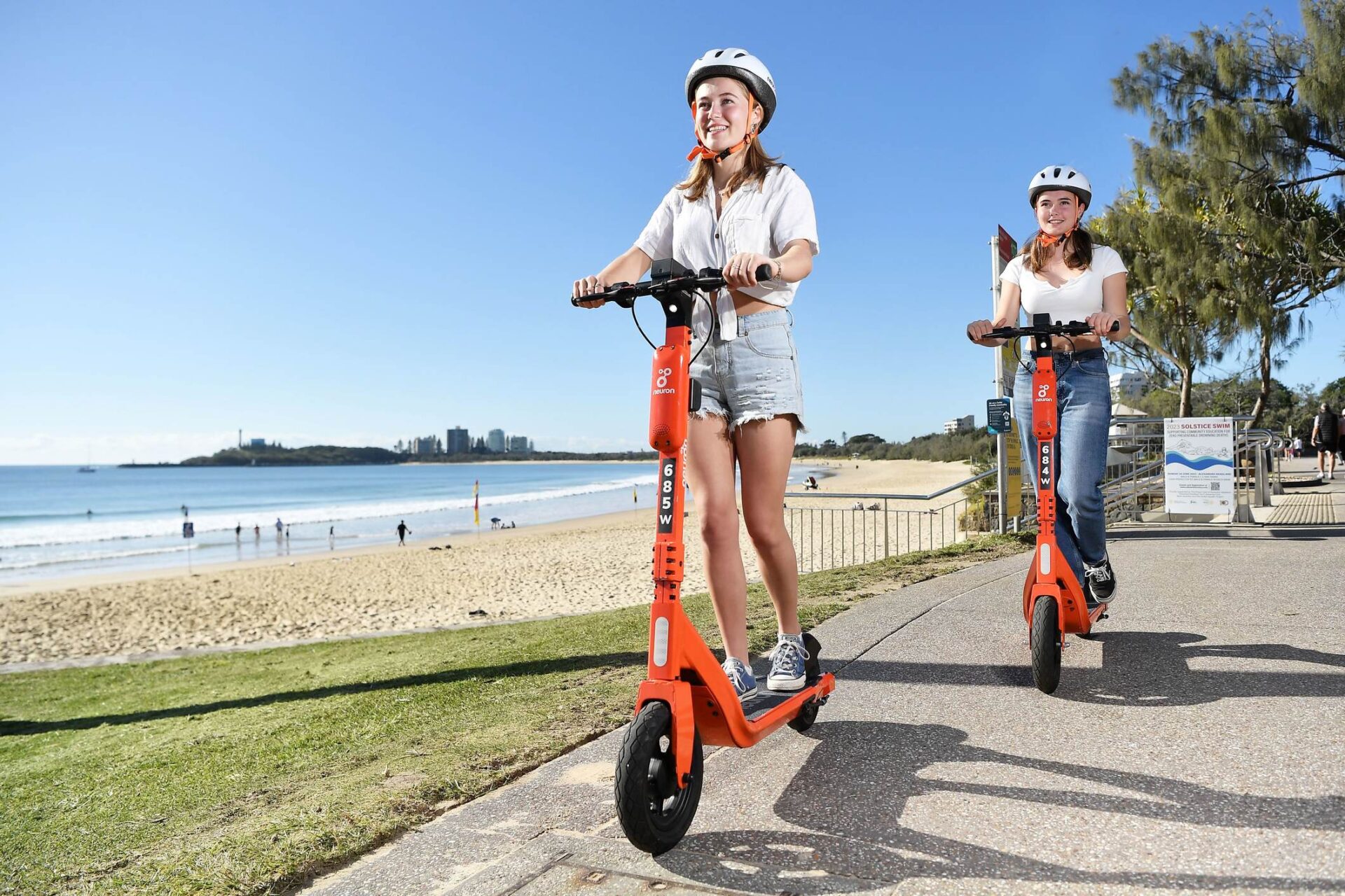 Escooters rollout hire trial underway in beach centres