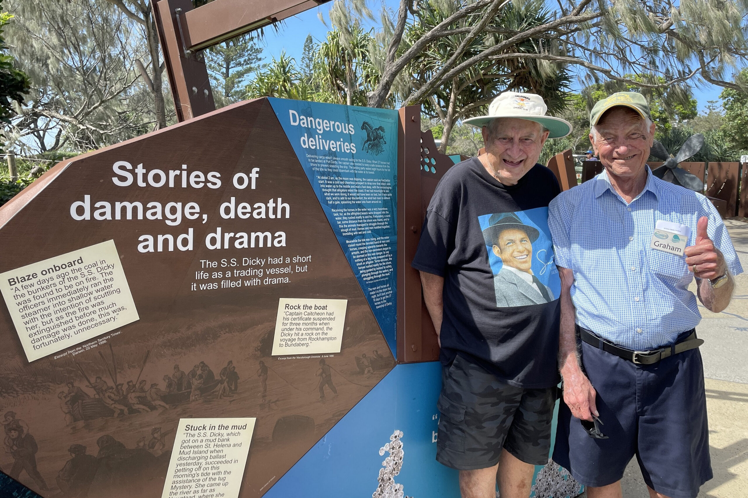 Historic shipwreck immortalised in park display
