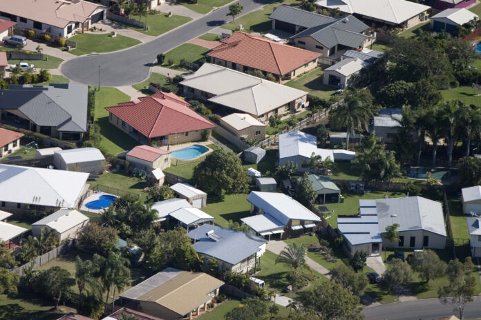 Aerial,Of,Housing,In,Queensland,,Australia