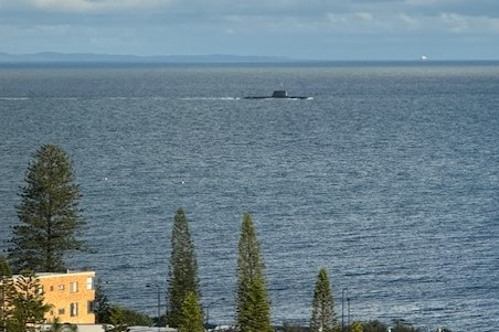 Stealth machine: Navy submarine slips by