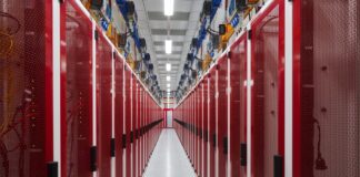 Inside NEXTDC’s SC1 data centre.