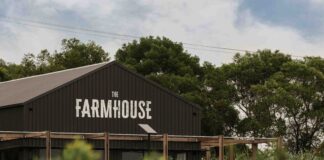 Exterior of the new Farmhouse Restaurant.