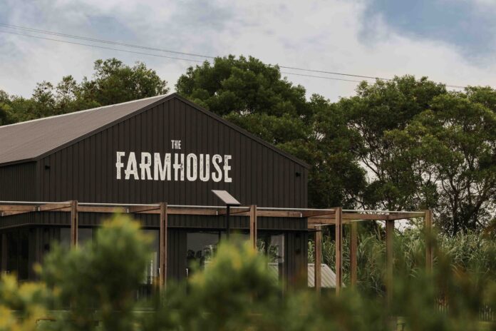 Exterior of the new Farmhouse Restaurant.