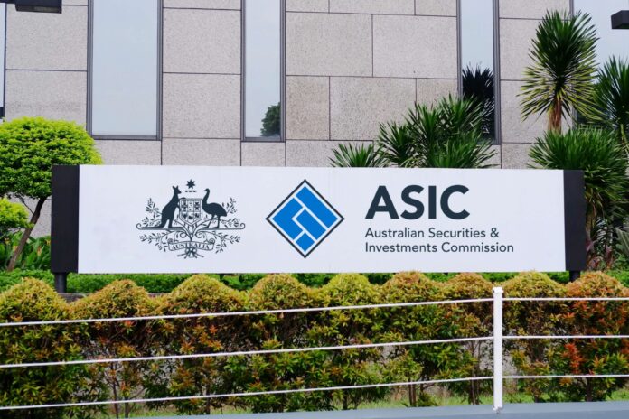 A sign outside a building saying 'Australian Securities and Investments Commission'.