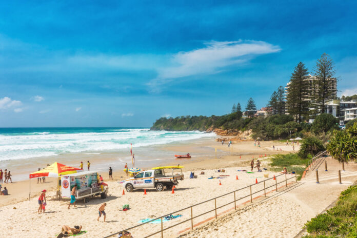 Beachgoers enjoying sunshine at Coolum Beach. Picture: Shutterstock.