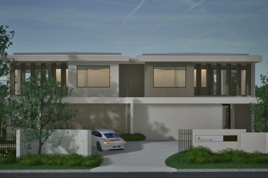 An artist impression of a proposed duplex at Noosaville.
