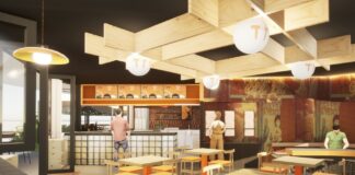 An impression of the TokyoTaco store that will be at Mooloolaba. Picture supplied by Stanley House Studios.