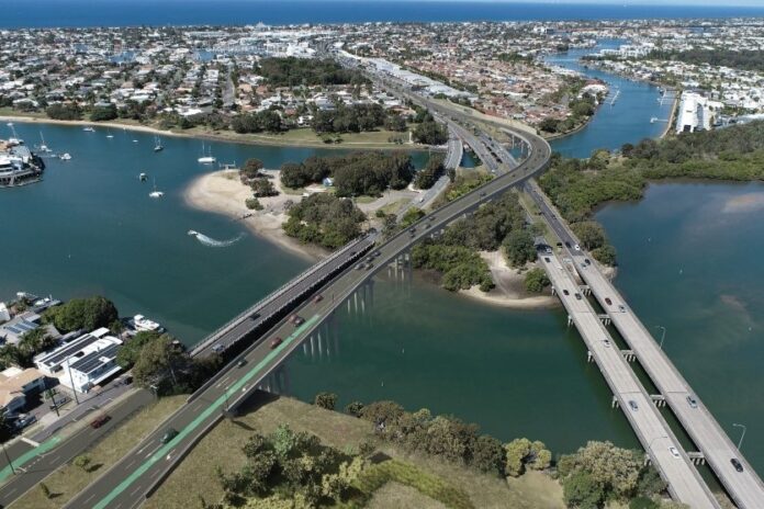 An impression of the Mooloolah River Interchange Upgrade.