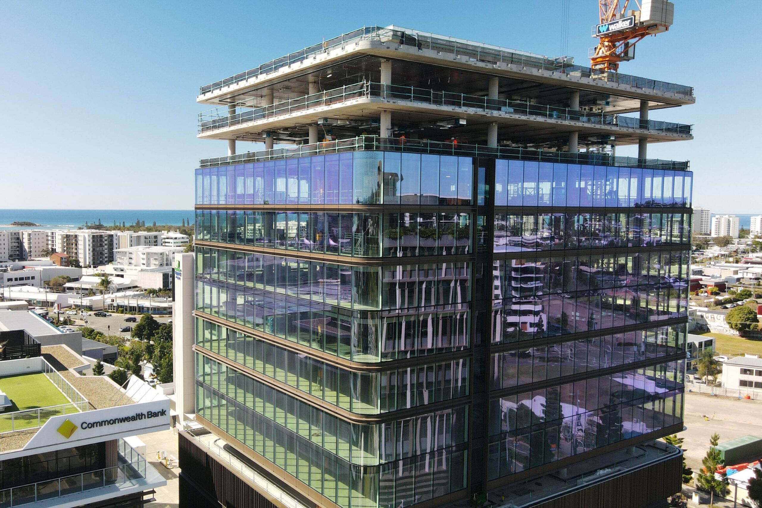 High-rise hub: 15-storey tower 'tops out'