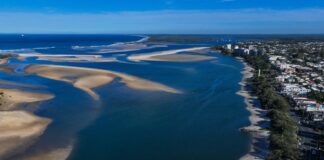 The northern end of Pumicestone Passage. Picture: Bluey's Photography.