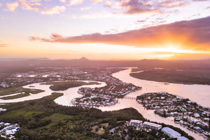 Noosa's 'unique' waterways wind through the tourist town. Picture: Shutterstock.