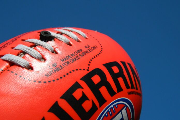 An AFL ball. Picture: Shutterstock.