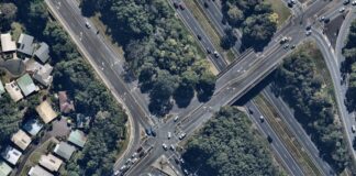 The busy section of Mooloolaba Road, which connects to the Sunshine Motorway and Sugar Road. Picture: Nearmap.