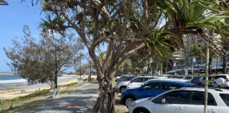 The Beach Terrace car park is about as close to the beach youn can get. Picture: Steele Taylor.