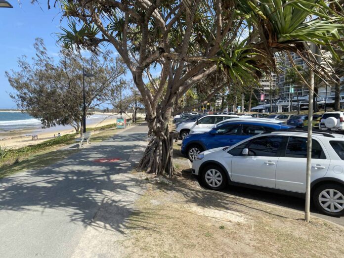 The Beach Terrace car park is about as close to the beach youn can get. Picture: Steele Taylor.