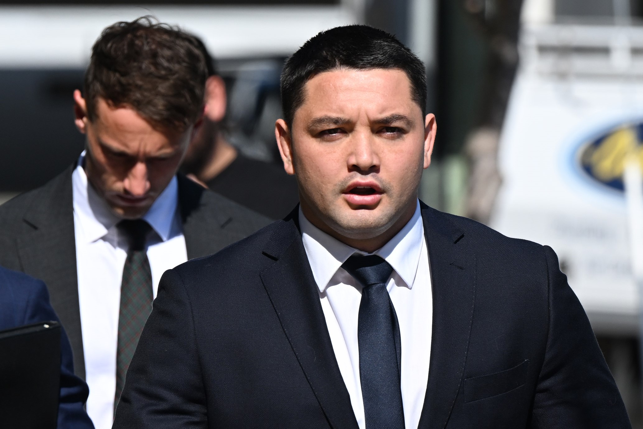 Brandon Smith outside court on Thursday. Picture: AAP.
