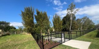 The new fenced off-leash area at Yandina.