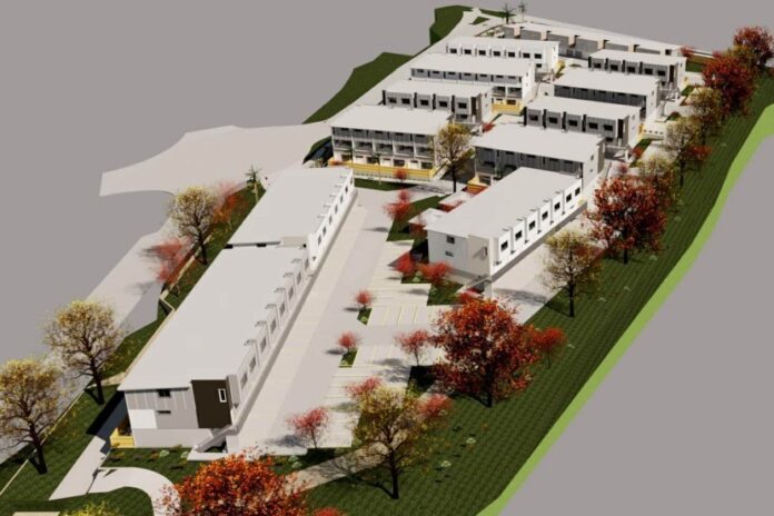 A render of the complete development. Picture: SRG Built