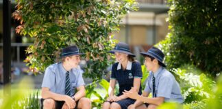 Matthew Flinders Anglican College students.