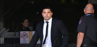 andon Smith leaving the Southport Magistrates Court in September. Picture: AAP.