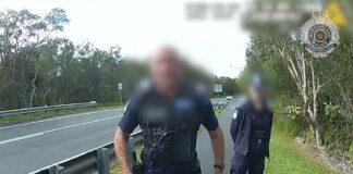 Police with an e-mobility device.