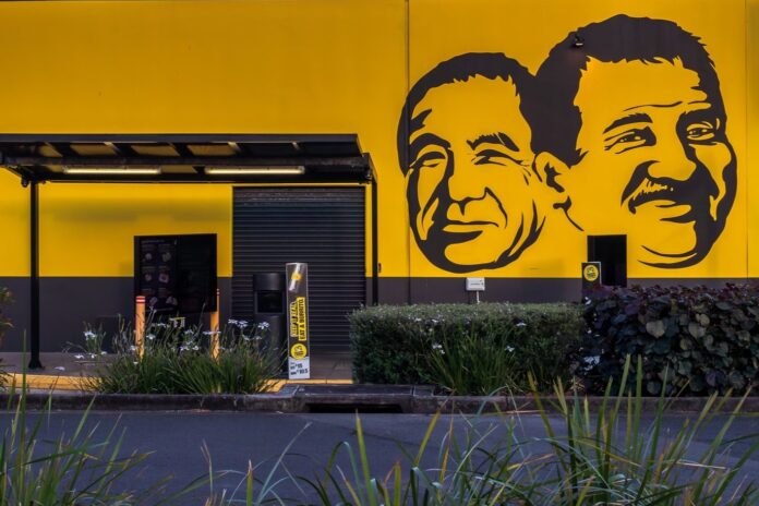A Guzman y Gomex eatery with drive-thru.