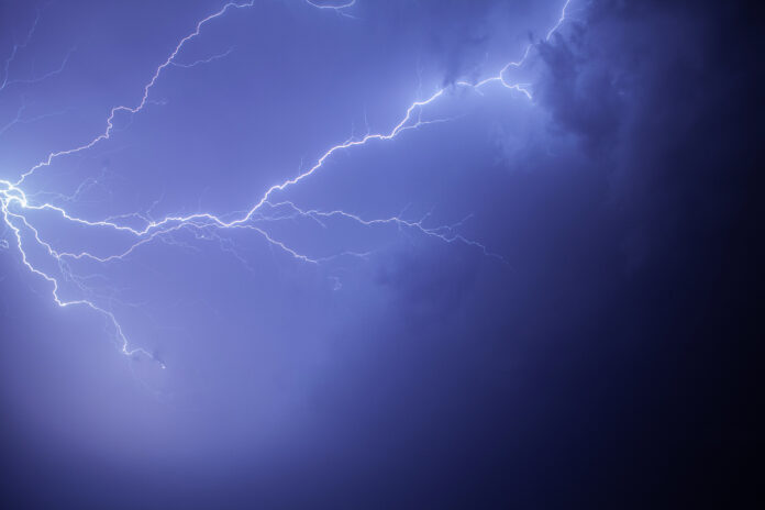The,Power,Of,Nature.,Lightning,In,The,Sky.