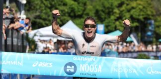 Matt Hauser won the Noosa Triathlon. Picture: Korupt Vision.