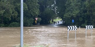 Flooding near Nambour.