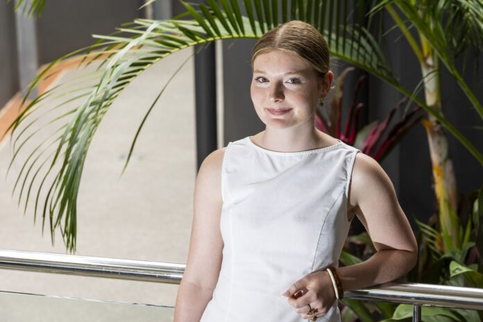 Matthew Flinders Anglican College Dux Natalie Gilmore.