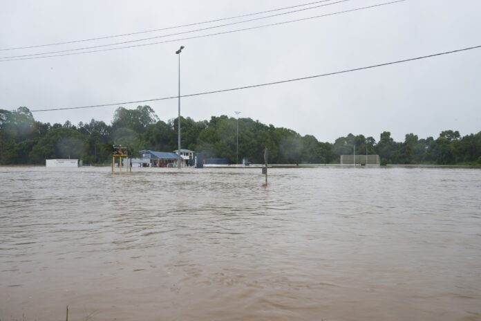 The Nambour and Hinterland Australian Football Club was inundated by flooding in early 2025. Picture: Shutterstock.