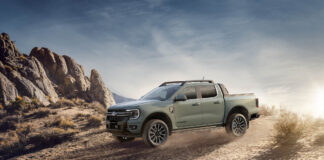 A Ford Ranger in action. Picture: Ford Australia.