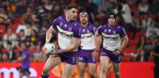 Local lad Trent Loiero in action for the Melbourne Storm. The Storm will play a pre-season game at Kawana. Picture: Shutterstock.