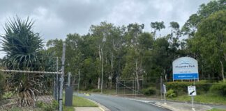 The entrance to the Alexandra Park Conference Centre. Picture: Steele Taylor.