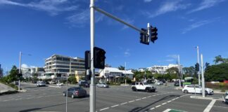 The intersection of Brisbane Road, Tarcoola Avenue and Foote Street.