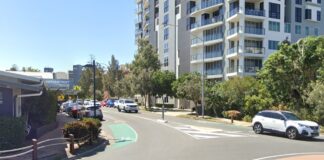 Landsborough Parade is the main street in Golden Beach. Picture: Google Street View.
