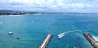 The Mooloolaba Harbour entrance. Picture: Shutterstock.