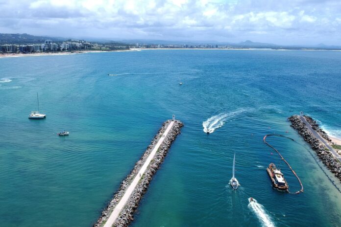 The Mooloolaba Harbour entrance. Picture: Shutterstock.