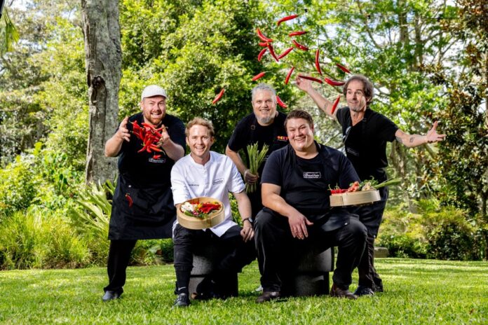 James Fraser of Riceboi, Tom Hitchcock of Spirit House, Dan Jarrett of Pocky, Alex Hall The Tamarind and Nathan Rumble from Honeysuckle Buderim are providing a fresh take on a favourite event.