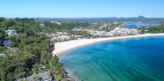 Noosa's famous main beach.