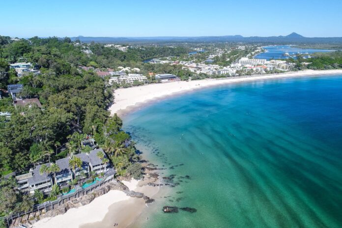 Noosa's famous main beach.