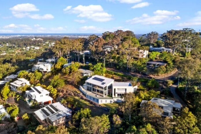 Houses dot the hillside of Buderim.